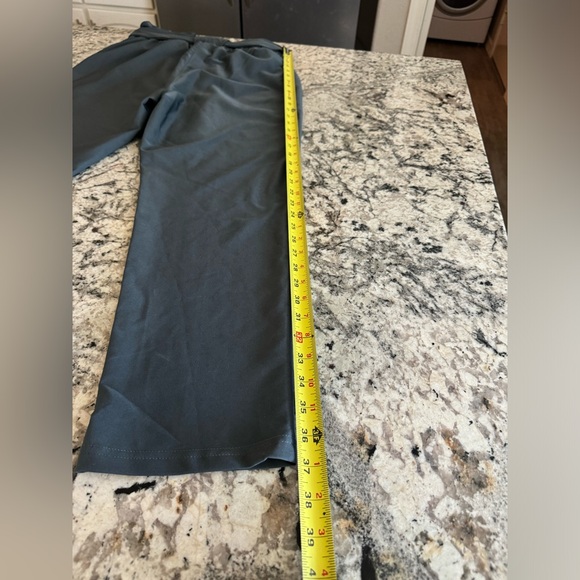 Grace Karin Dark Gray Slacks Women’s Size M Elastic High Waist with Tie Belt EUC - Picture 10 of 16